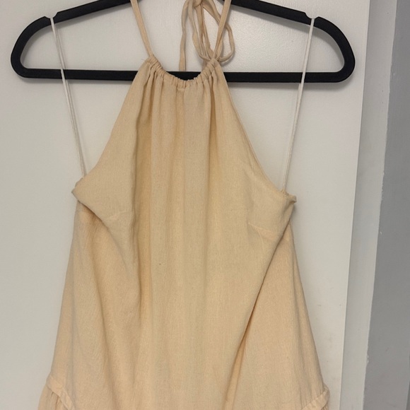 Free People Beige Tiered Maxi Dress size small perfect for a 5’4” - Picture 4 of 5